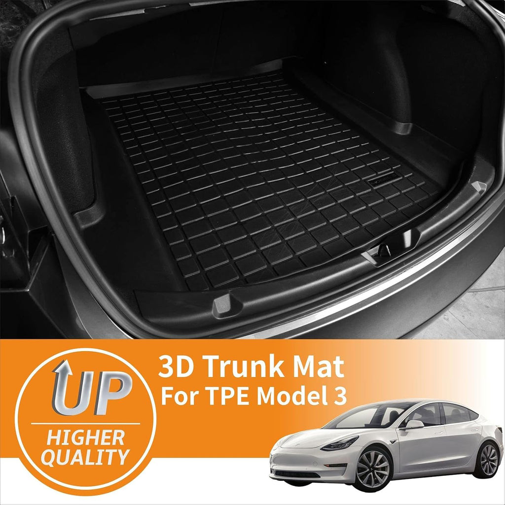 TPE Material Rear Trunk Mats for Tesla Model 3 I34555