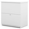 White 2 Drawer Lateral File Cabinet U1698