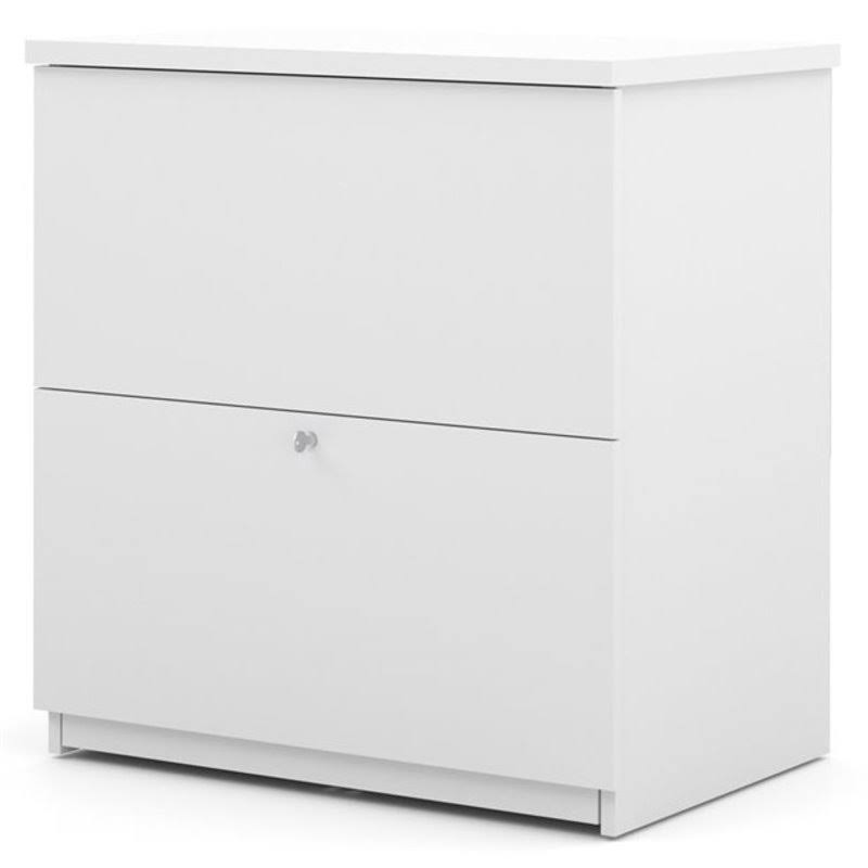 White 2 Drawer Lateral File Cabinet U1698