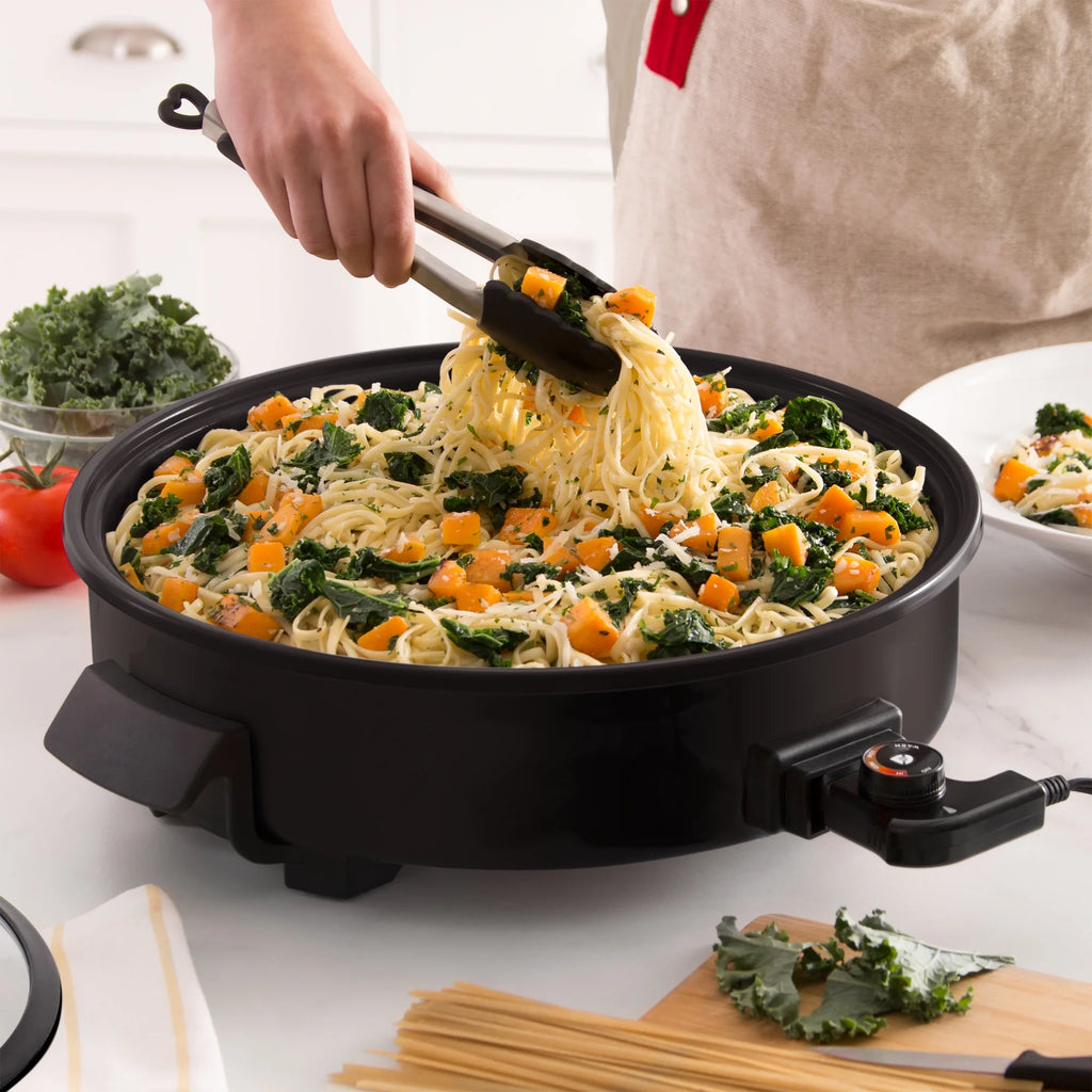 14 inch Nonstick Electric Skillet, 20 Cup Capacity, Black A955542