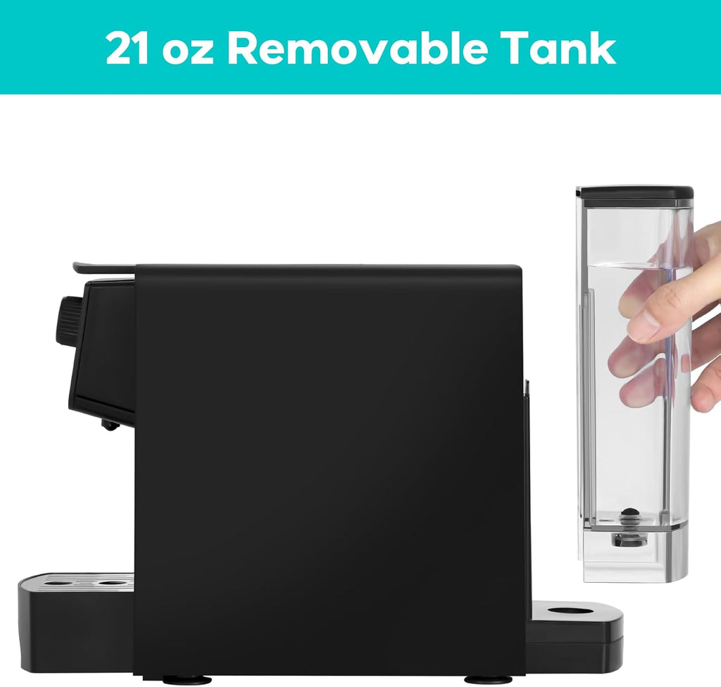 20 Bar Compact Capsule Coffee Machine with 21 oz Removable Water Tank Z266714