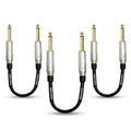 1/4 inch Straight Patch Cable, 8 inch (3-Pack) P640469