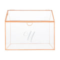 Rose Gold Glass Terrarium Card Holder Z97565