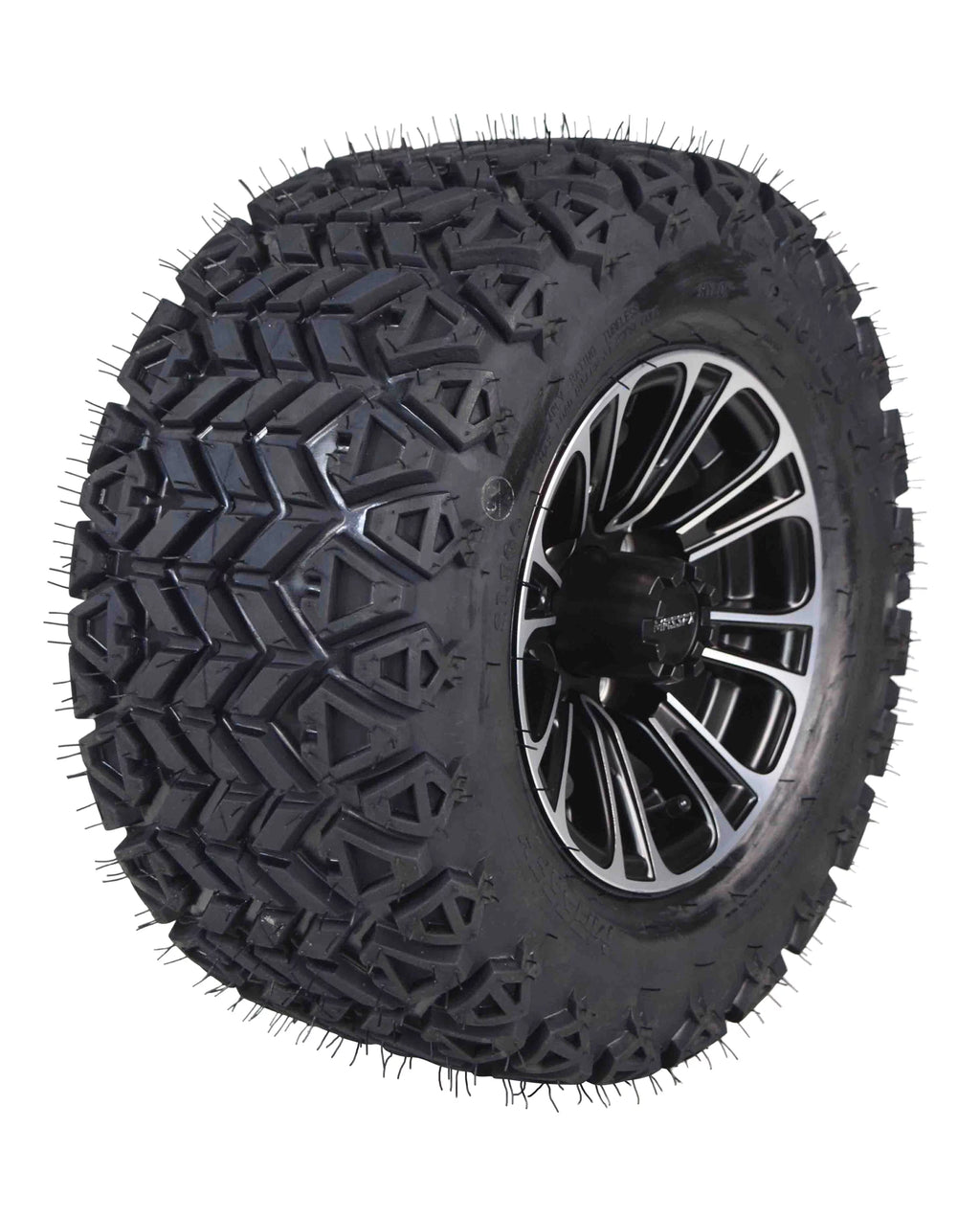20x10-10 Golf Cart Turf Tire & Black Wheel Kit G173653