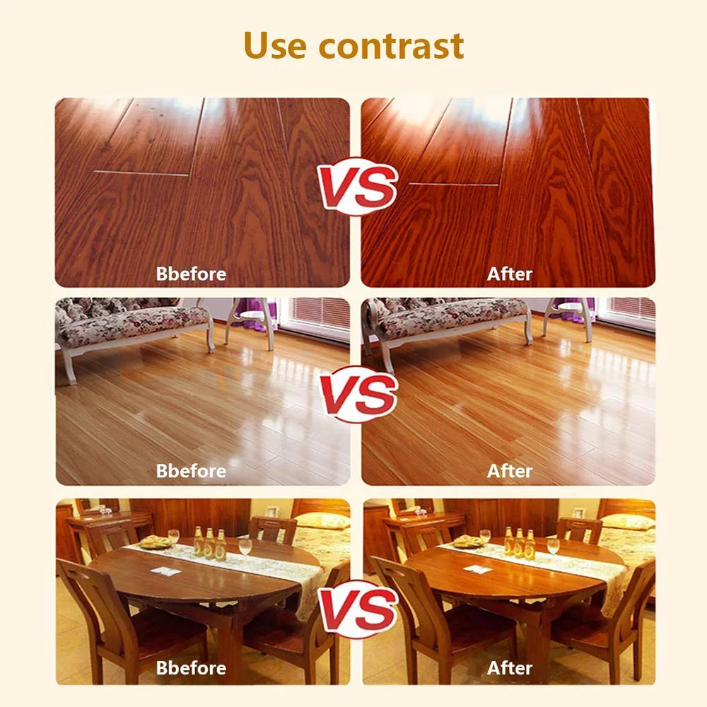 Natural Beeswax Wood Furniture Cleaner and Polish Set of 4 W4641