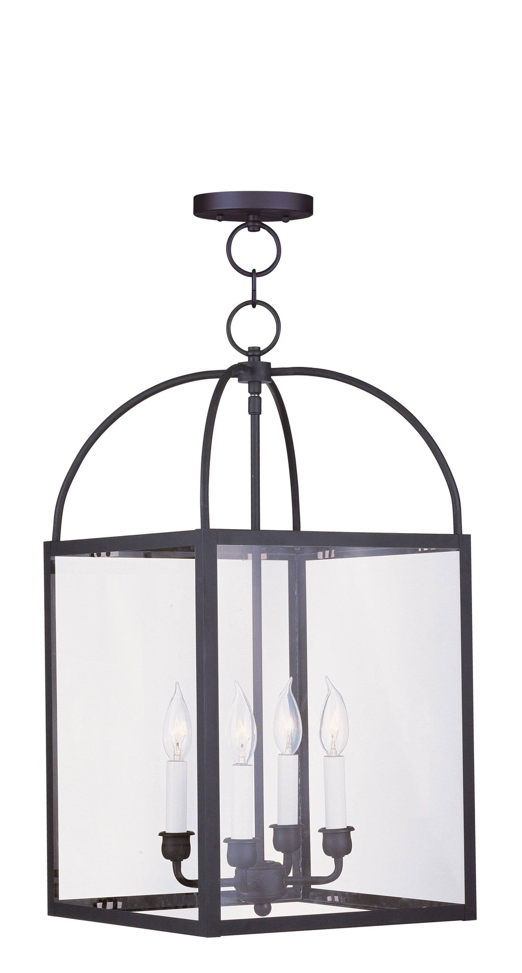 4 Light Black Chain Lantern V8953
