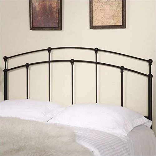 Black Full Queen Metal Spindle Headboard E318