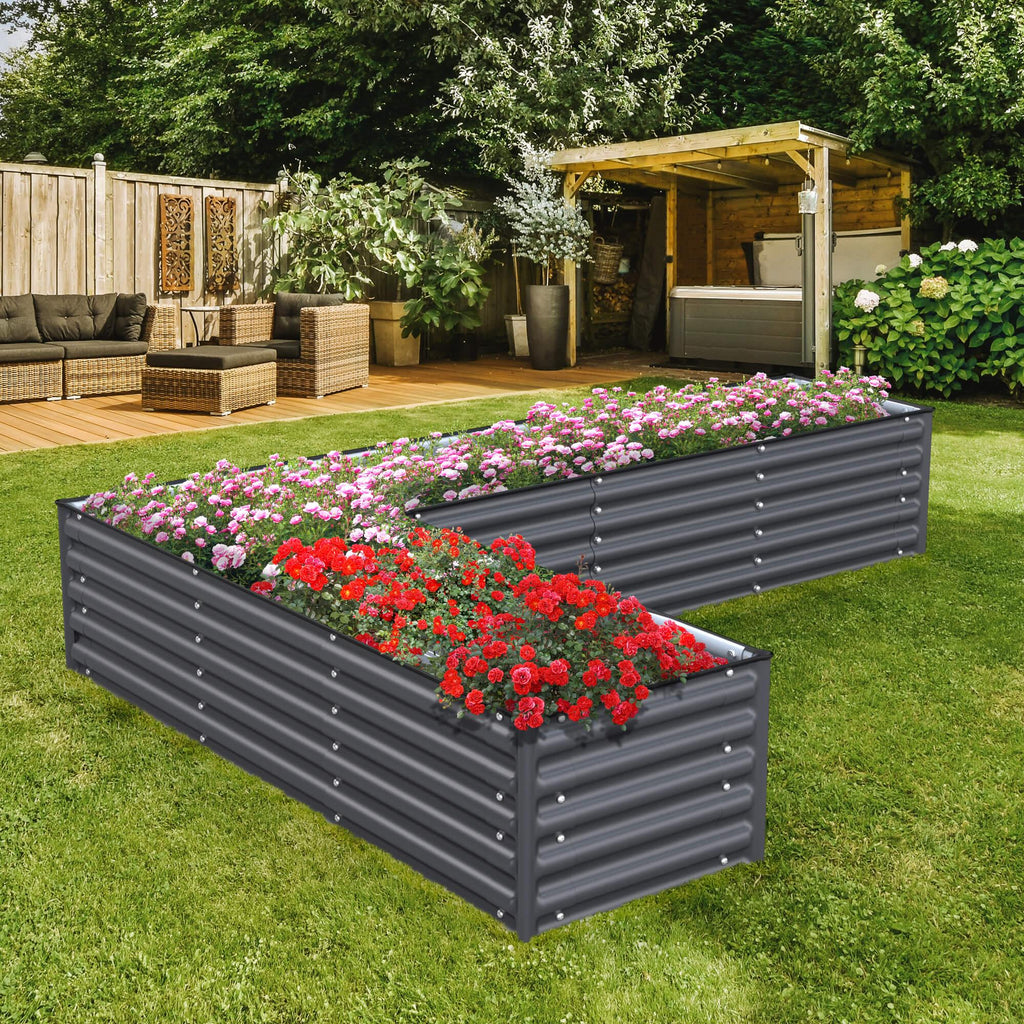 17 Tall L Shape Raised Garden Bed Y144710