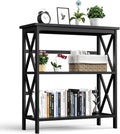 White 3-Tier Wooden Bookshelf J702125