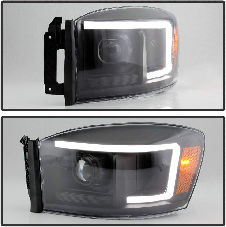 Black Housing LED Projector Headlights for Dodge Ram 1500 2500 3500 Pickup C6479
