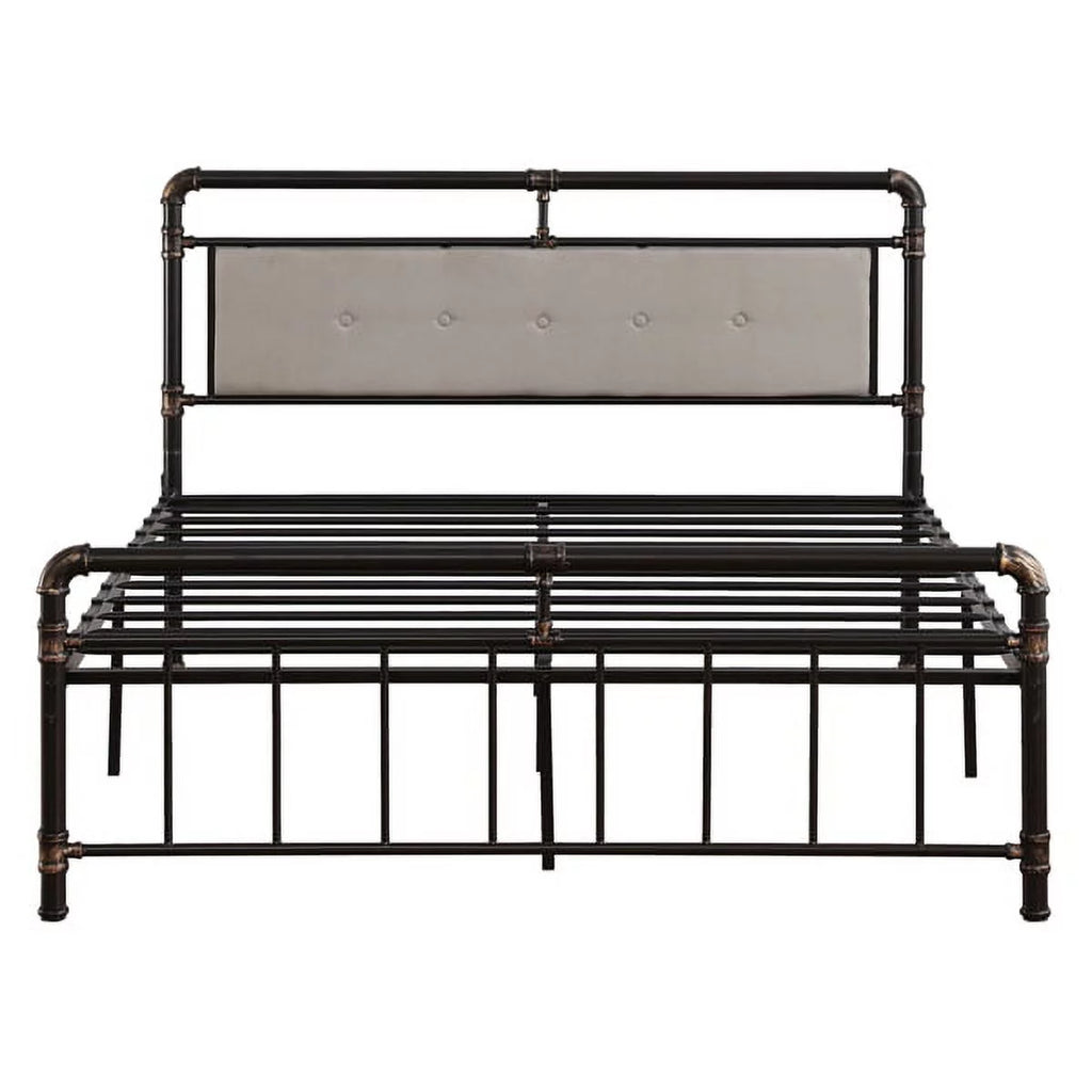Black Metal Queen Size Platform Bed Frame K2933