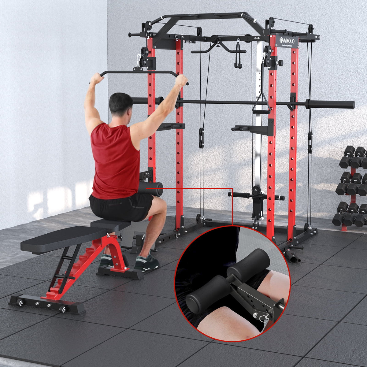 Home Gym Equipment Leg Holder Attachment E4519