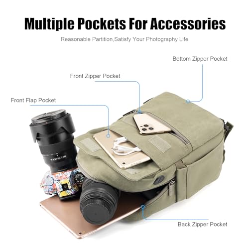 Lightweight Camera Bag with Tripod Holder and Rain Cover P151