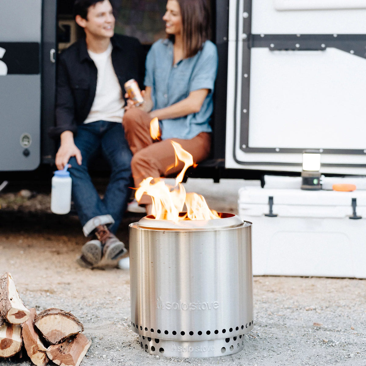 Smokeless Wood Burning Stainless Steel Fire Pit Q87713