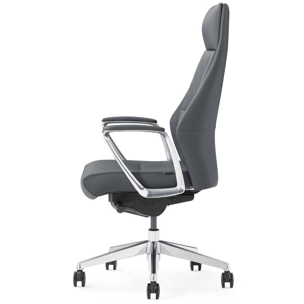 Dark Grey Leather Executive Chair A668360