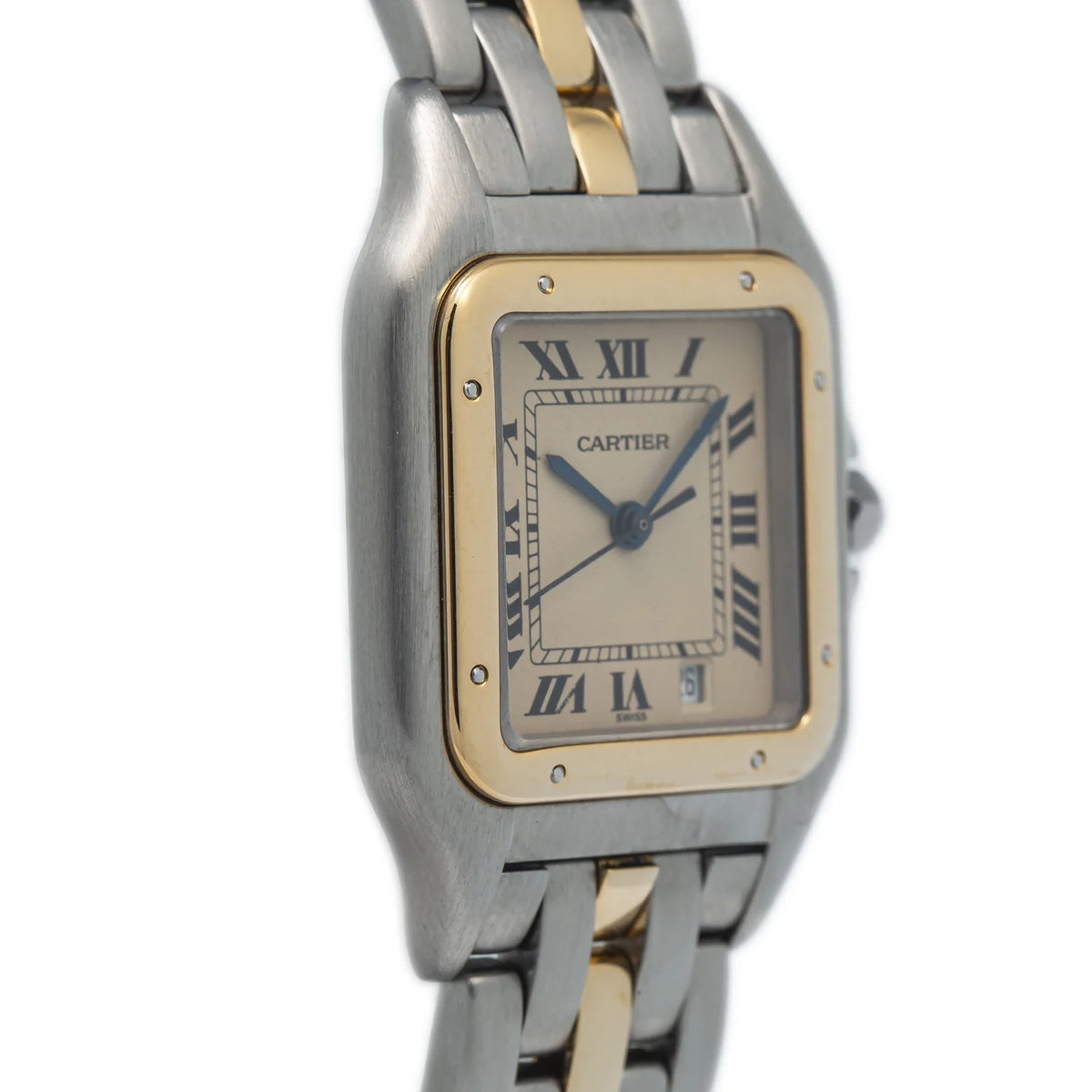 18k Yellow Two Tone Quartz White Dial Watch 27mm B506816