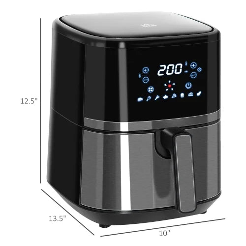 4.7Qt 4-in-1 Air Fryer with Digital Touchscreen and Nonstick Basket F718