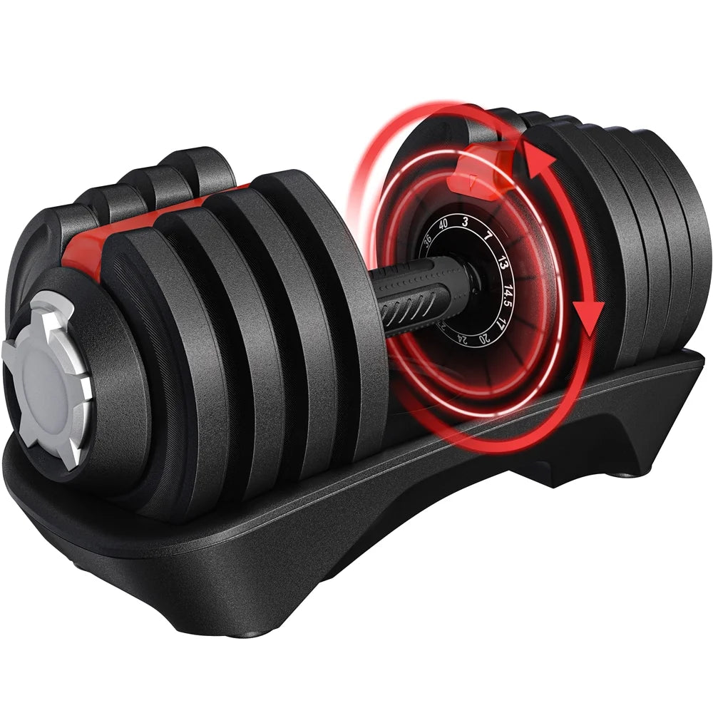 Adjustable Dumbbell Set with Tray J77147