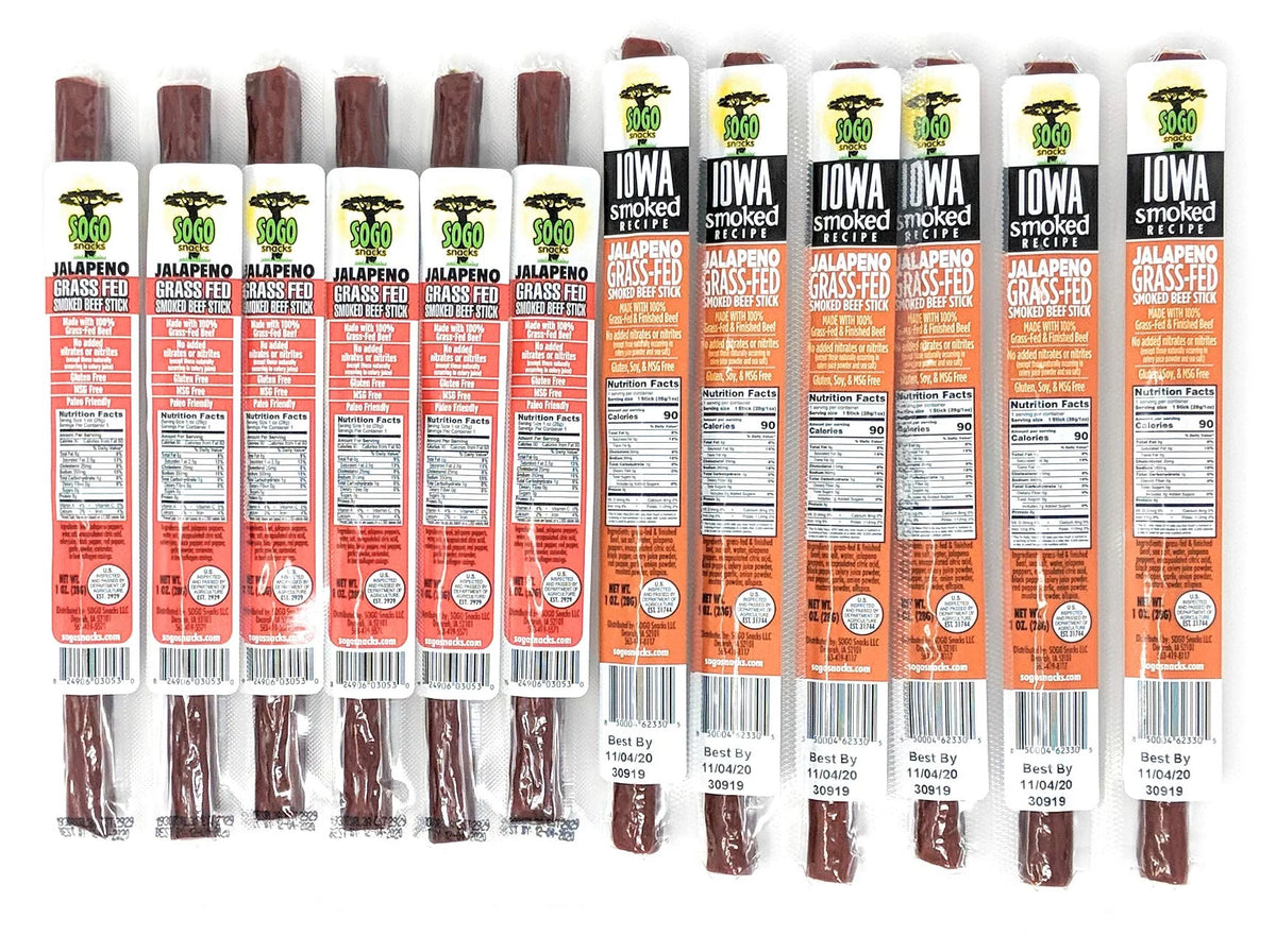 No Sugar 100% Grass-fed Non-GMO Beef Sticks 144-ct X419