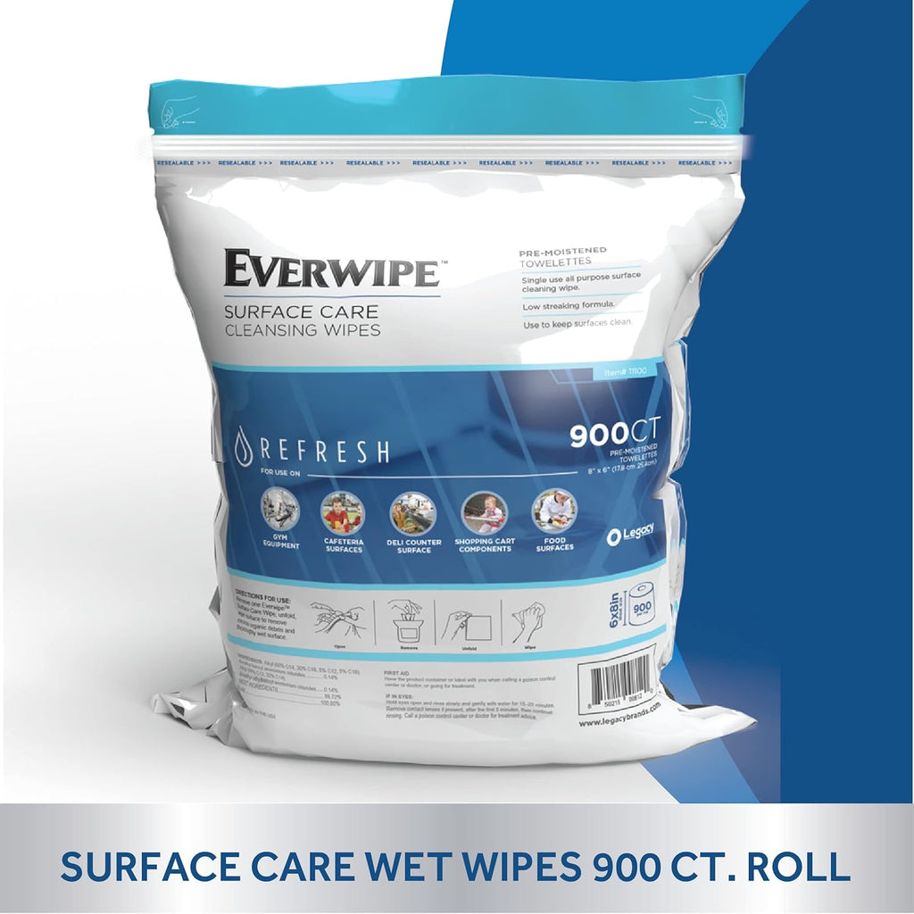 900 Count Wet Wipes, Pack of 2 T7121