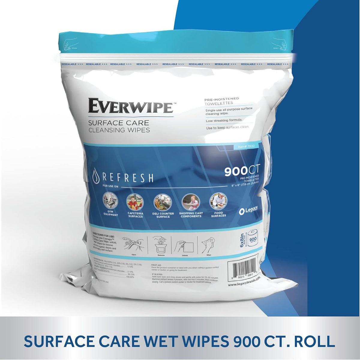 900 Count Wet Wipes, Pack of 2 T7121