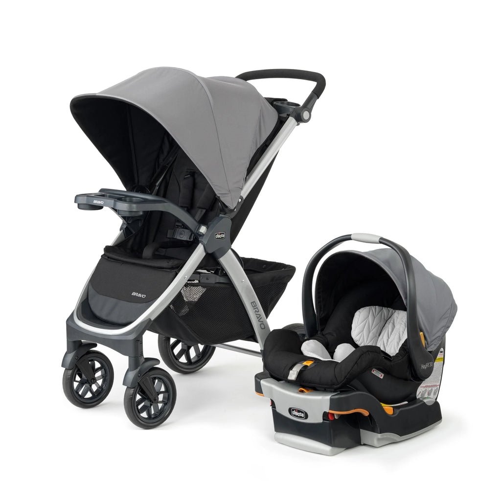 Black Stroller with Infant Car Seat V1757