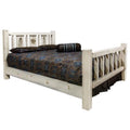 Full Size Bed with Pine Tree Design O3077