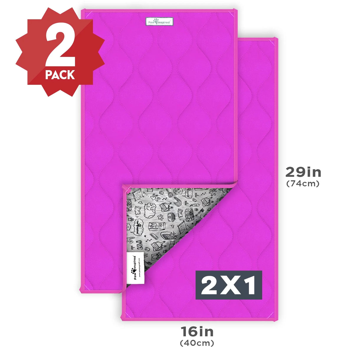 2ct Washable Fleece Guinea Pig Cage Liners K678