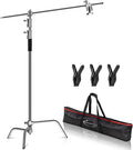 10ft Light Stand C-Stand on Turtle Base with 4ft Extension Boom Arm & 2 Pieces Grip Head L39949