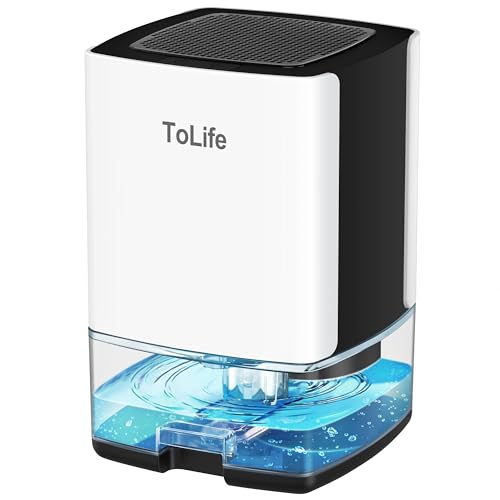 White 30 OZ Portable Small Dehumidifier with Auto-Off O805