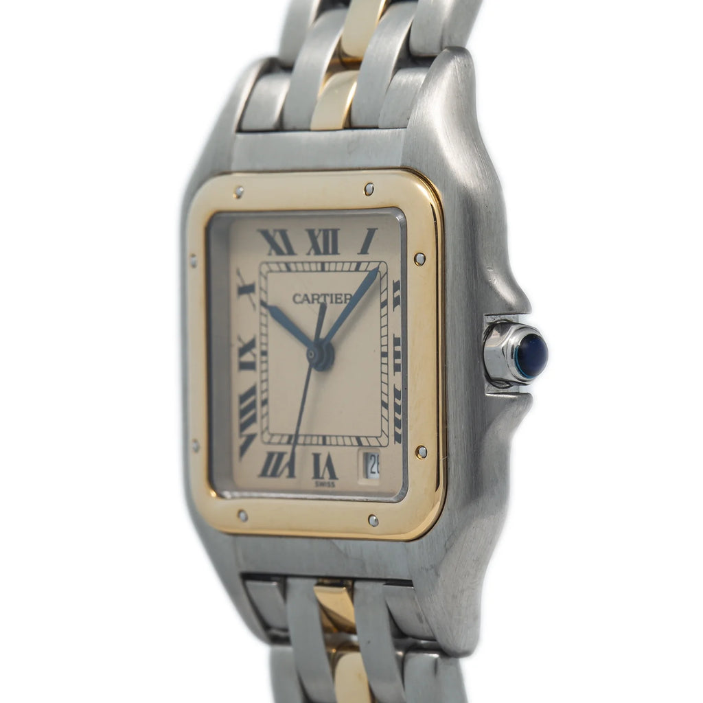 18k Yellow Two Tone Quartz White Dial Watch 27mm B506816