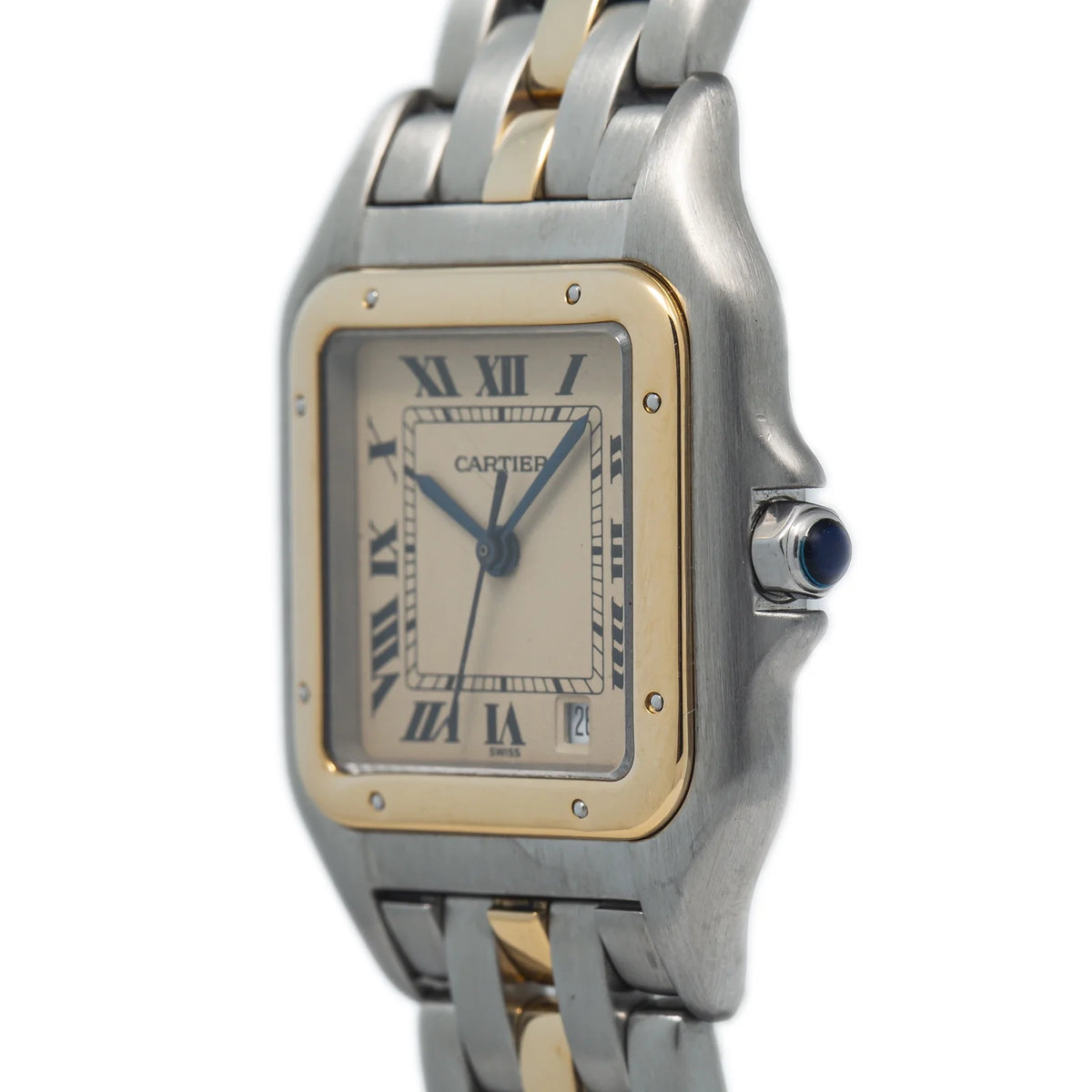 18k Yellow Two Tone Quartz White Dial Watch 27mm B506816