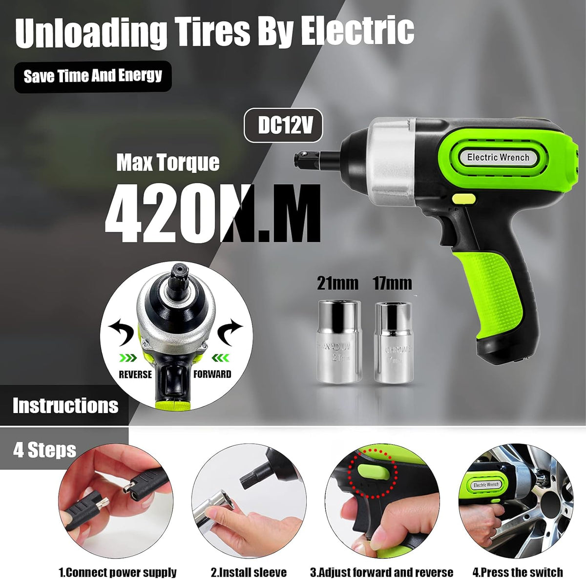 12V Electric Hydraulic Car Jack with LCD Display Screen Y2520