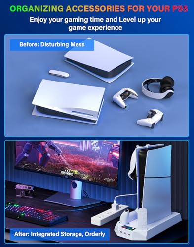 PS5 Cooling Station with Controller Charging Station P82085