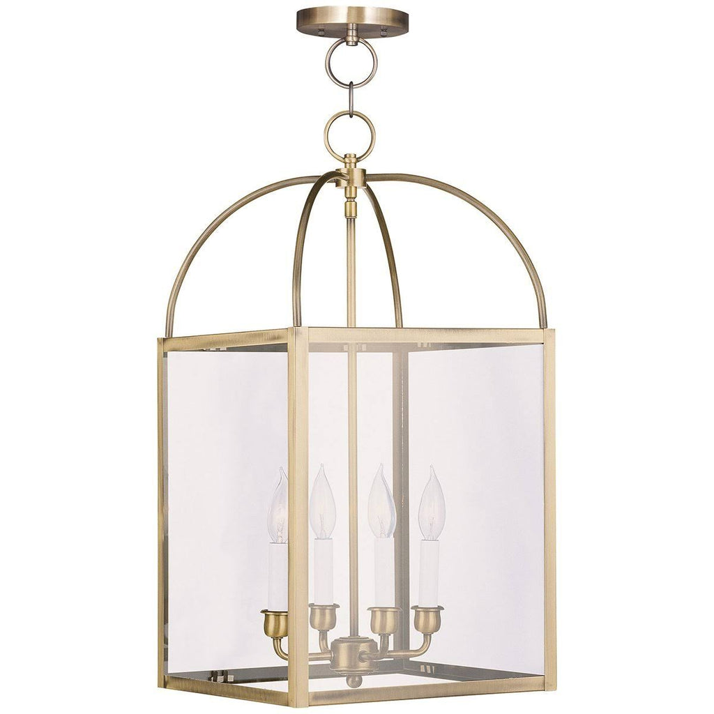 4 Light Black Chain Lantern V8953