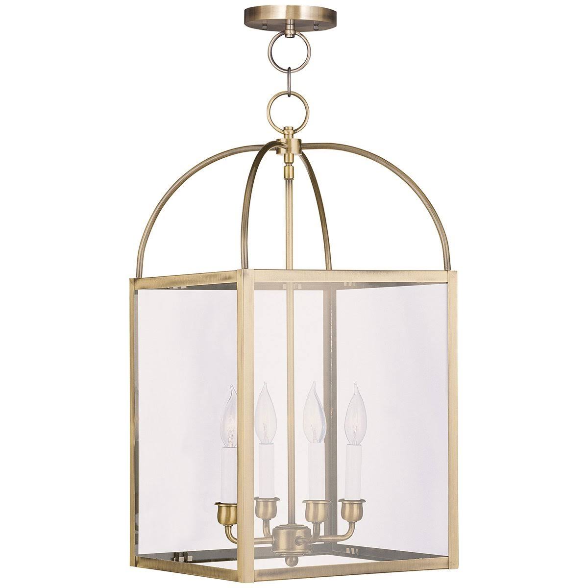 4 Light Black Chain Lantern V8953