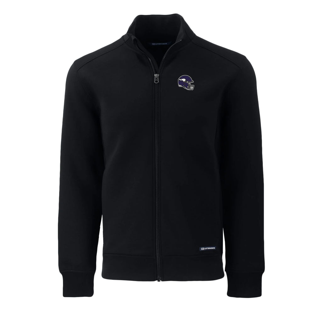 Black Recycled Full-Zip Jacket O459