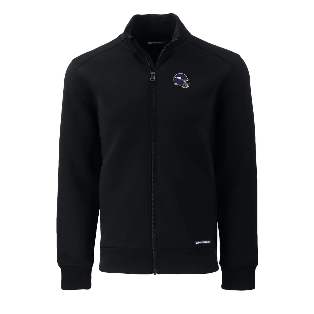 Black Recycled Full-Zip Jacket O459
