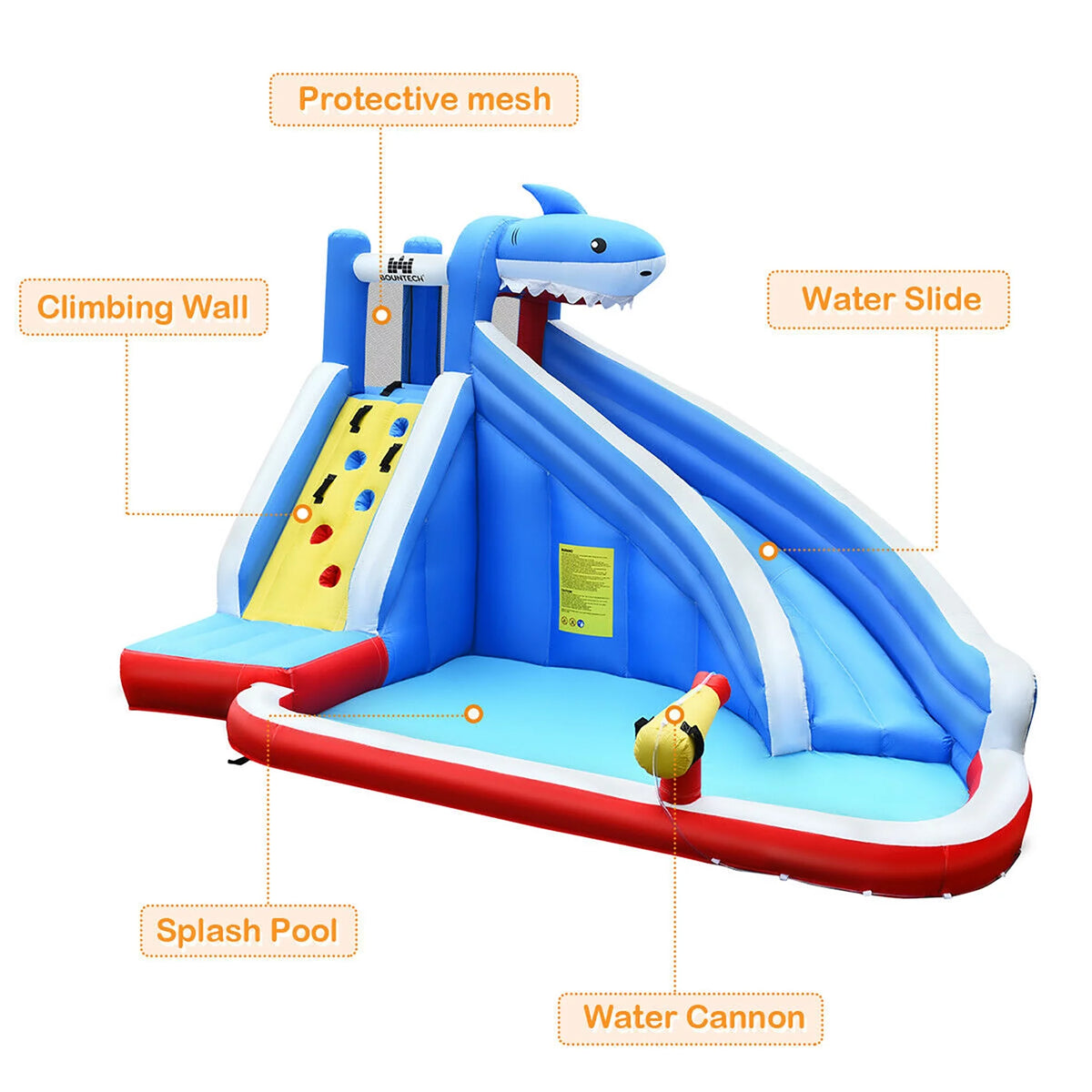 Inflatable Water Slide Bounce House Castle Splash Water Pool Y187650