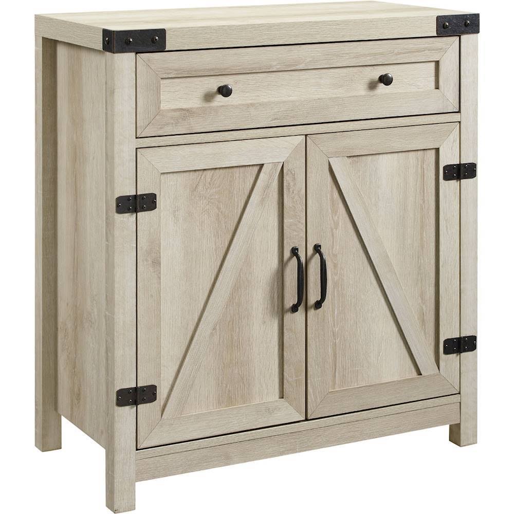 White Oak Barn Door Accent Cabinet A221