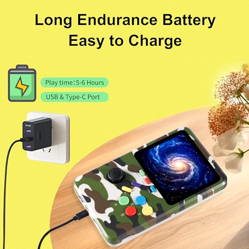 Electronic Handheld Games Device, 3D Video Game Emulator, 64GB TF Card, 3.0" HD Screen G782