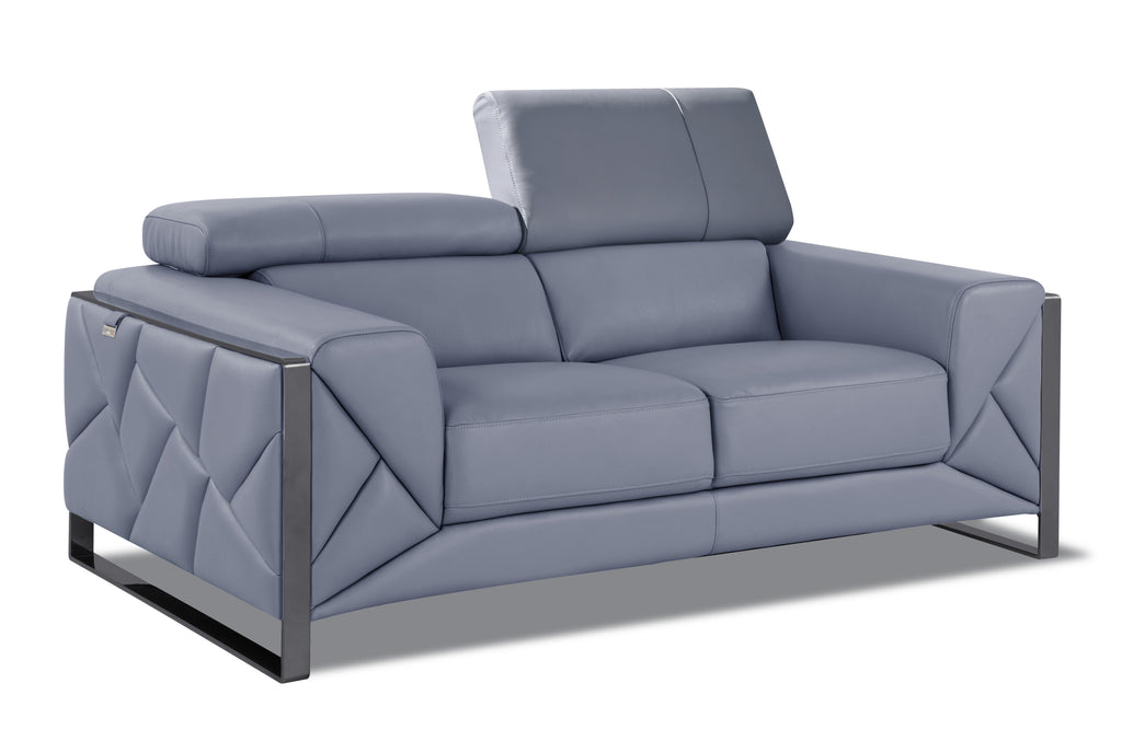 Italian Leather Loveseat P58636