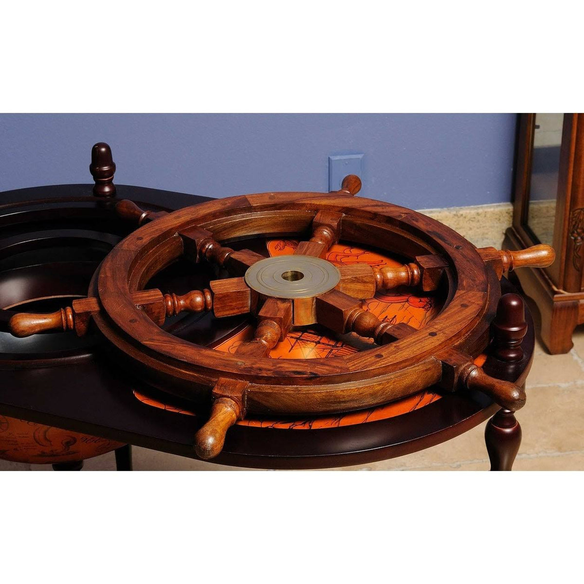 36x22 Decorative Ship's Wheel P714902