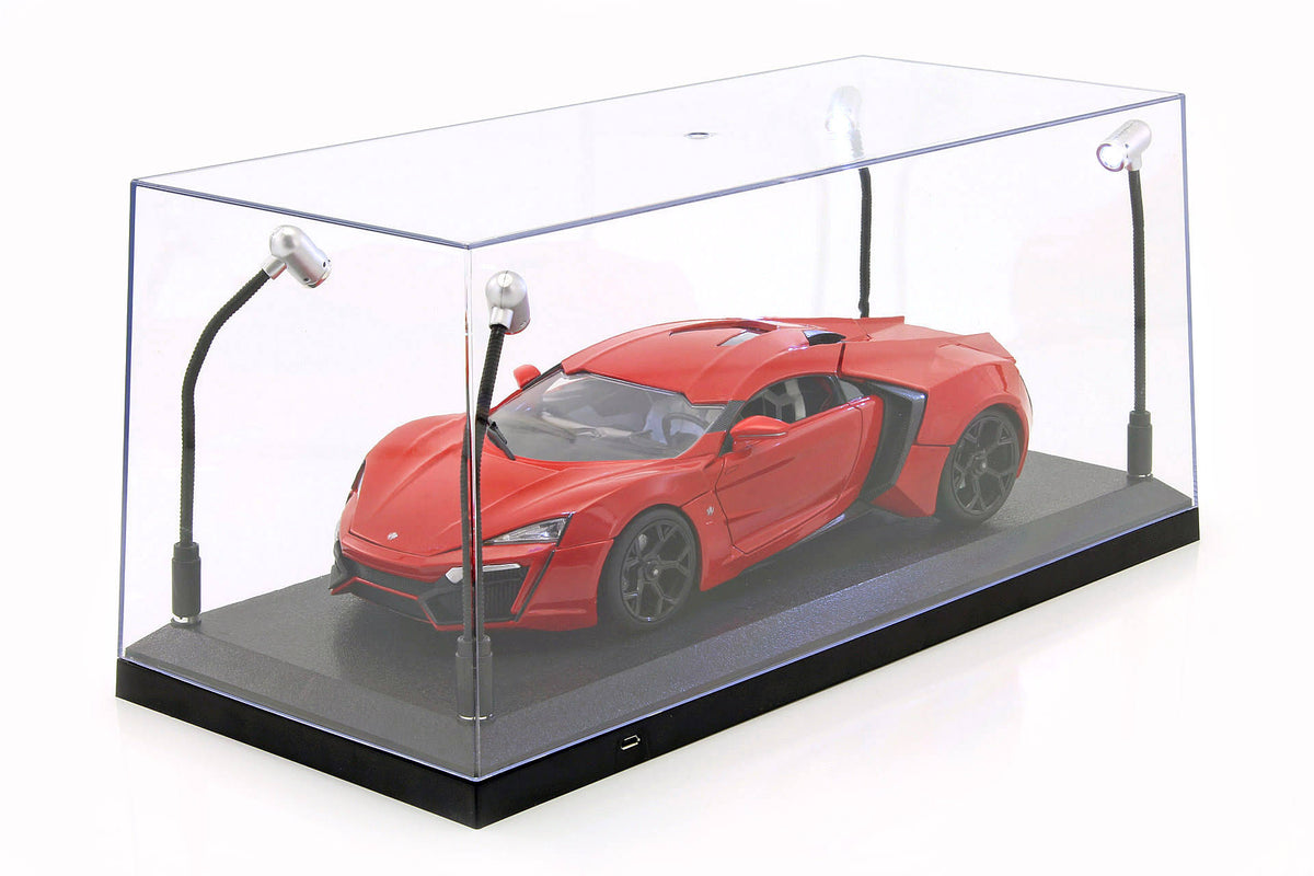 Display Case 1/18th LED Black G4876