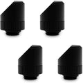Black 45 Degree Angled Rotary Fitting, 4-Pack G405