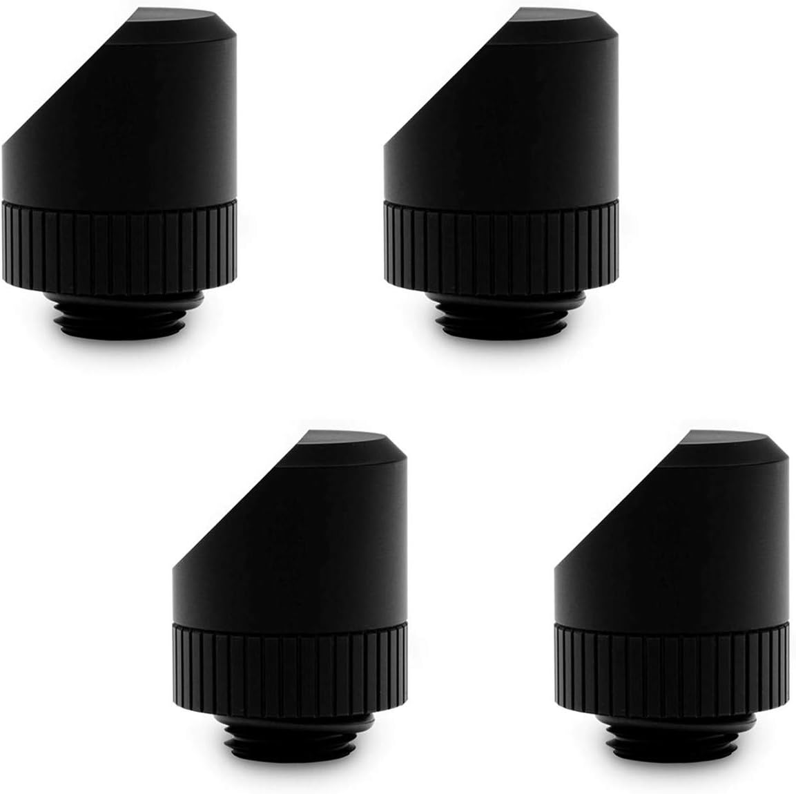 Black 45 Degree Angled Rotary Fitting, 4-Pack G405