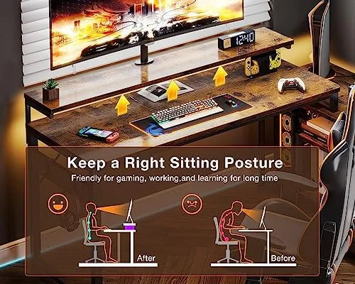 70 inch L Shaped Computer Desk with Drawers N8846