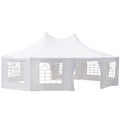 Canopy Party Event Tent with 2 Pull-Back Doors and Windows T411568