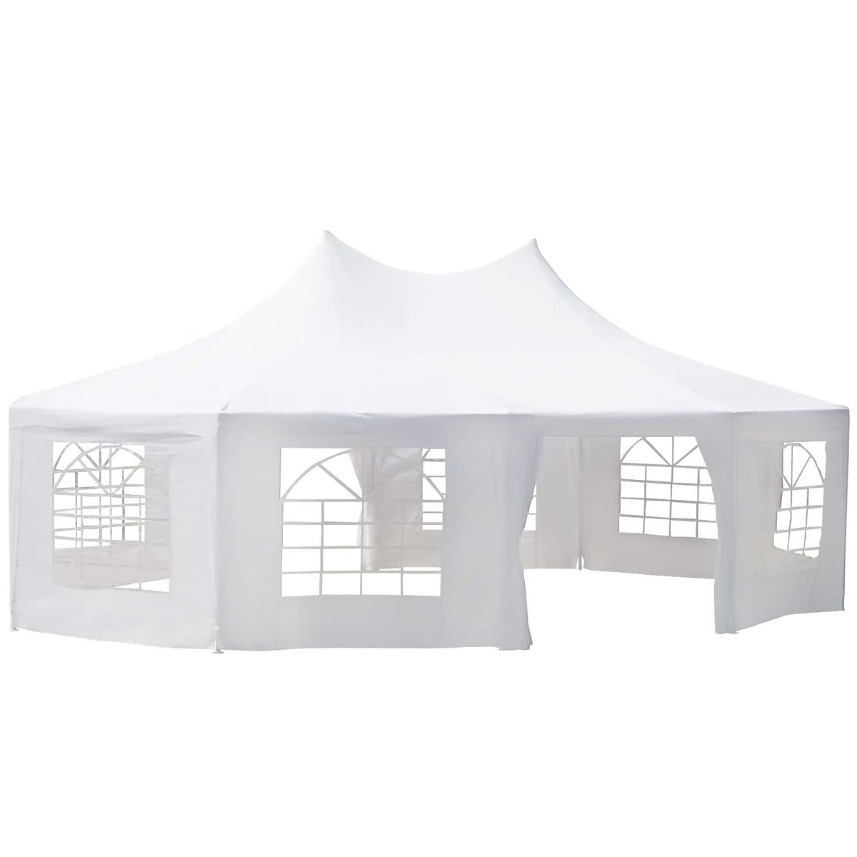 Canopy Party Event Tent with 2 Pull-Back Doors and Windows T411568