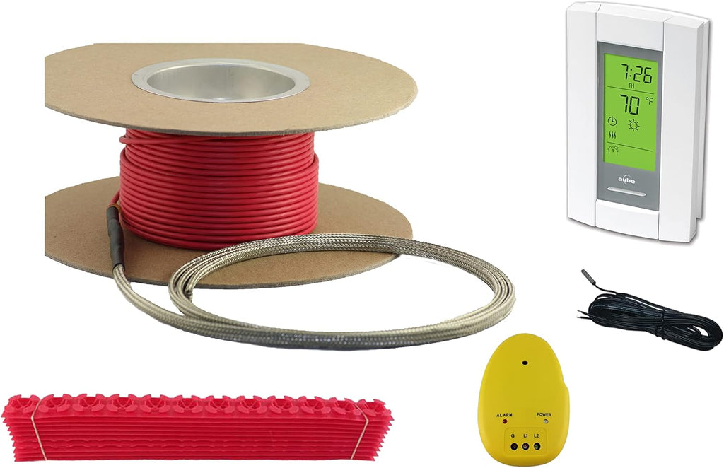 120 V Electric Radiant Floor Heating Cable with Programmable Thermostat X1932